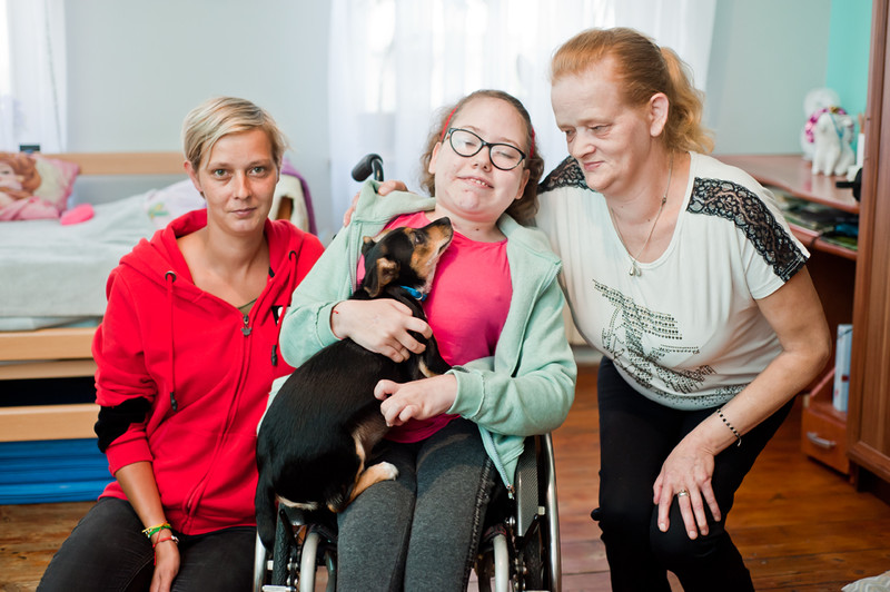 Elbląg, Sandra z siostrą oraz mamą,