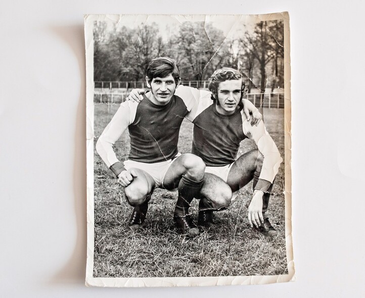 Elbląg, Jerzy Stelina (z lewej) i Krzysztof Grudziński (z arch. Marka Grudzińskiego)