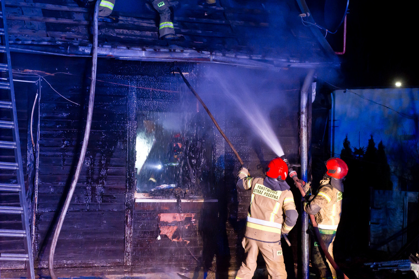 Elbląg, Pożar w budynku na ul. Suwalskiej,