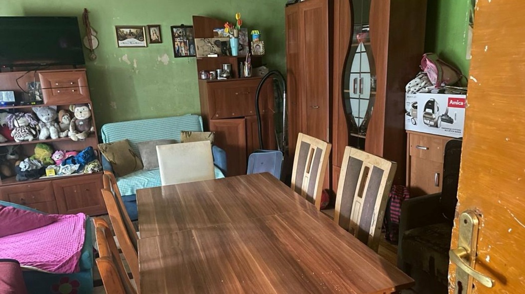 Elbląg, Rodzina mieszkała w jednym pokoju,