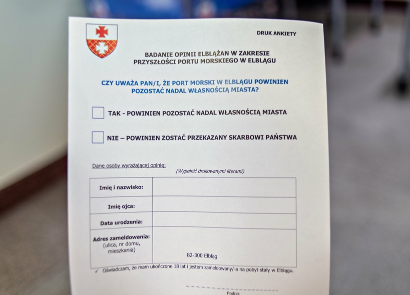 Elbląg, Tak wygląda karta do głosowania