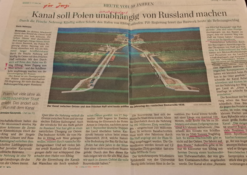 Elbląg, Artykuł, na który powołuje się nasz Czytelnik