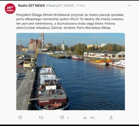 Elbląg, Fake news z użyciem logo Radio Zet News