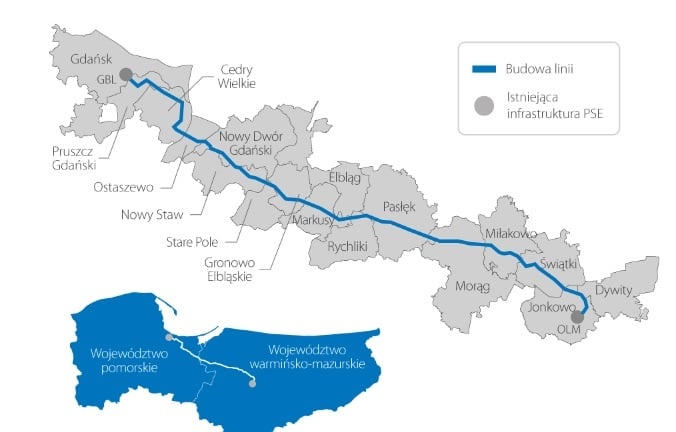 Elbląg, Tą trasą poprowadzą nową sieć wysokiego napięcia