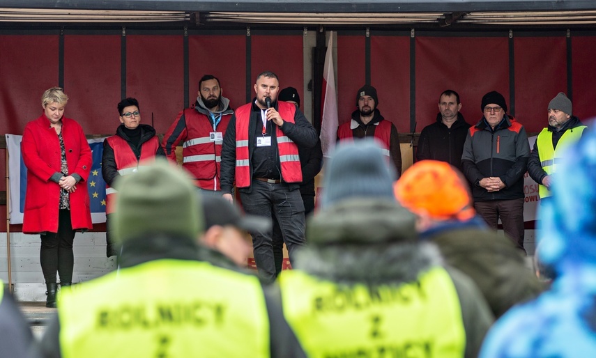 Elbląg, Rolnicy protestowali w Elblągu. „Żywność spoza UE jest nafaszerowana pestycydami”