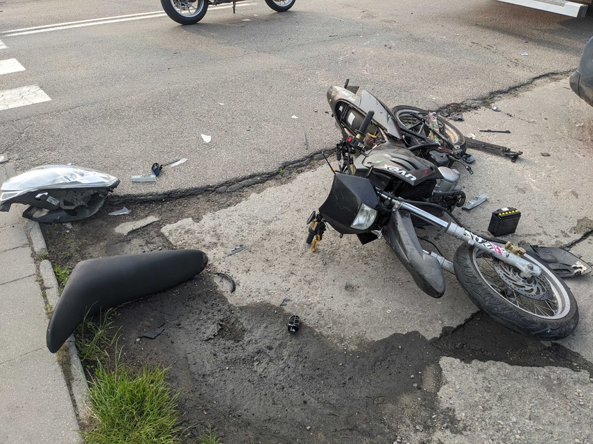 Elbląg, Wymusił pierwszeństwo motocykliście