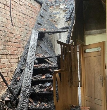 Elbląg, Dom państwa Kozickich spłonął doszczętnie,