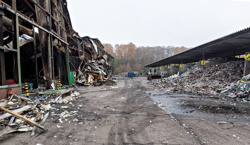 Elbląg, Spłonęła sortownia, radni pytają o likwidację posterunku ochrony