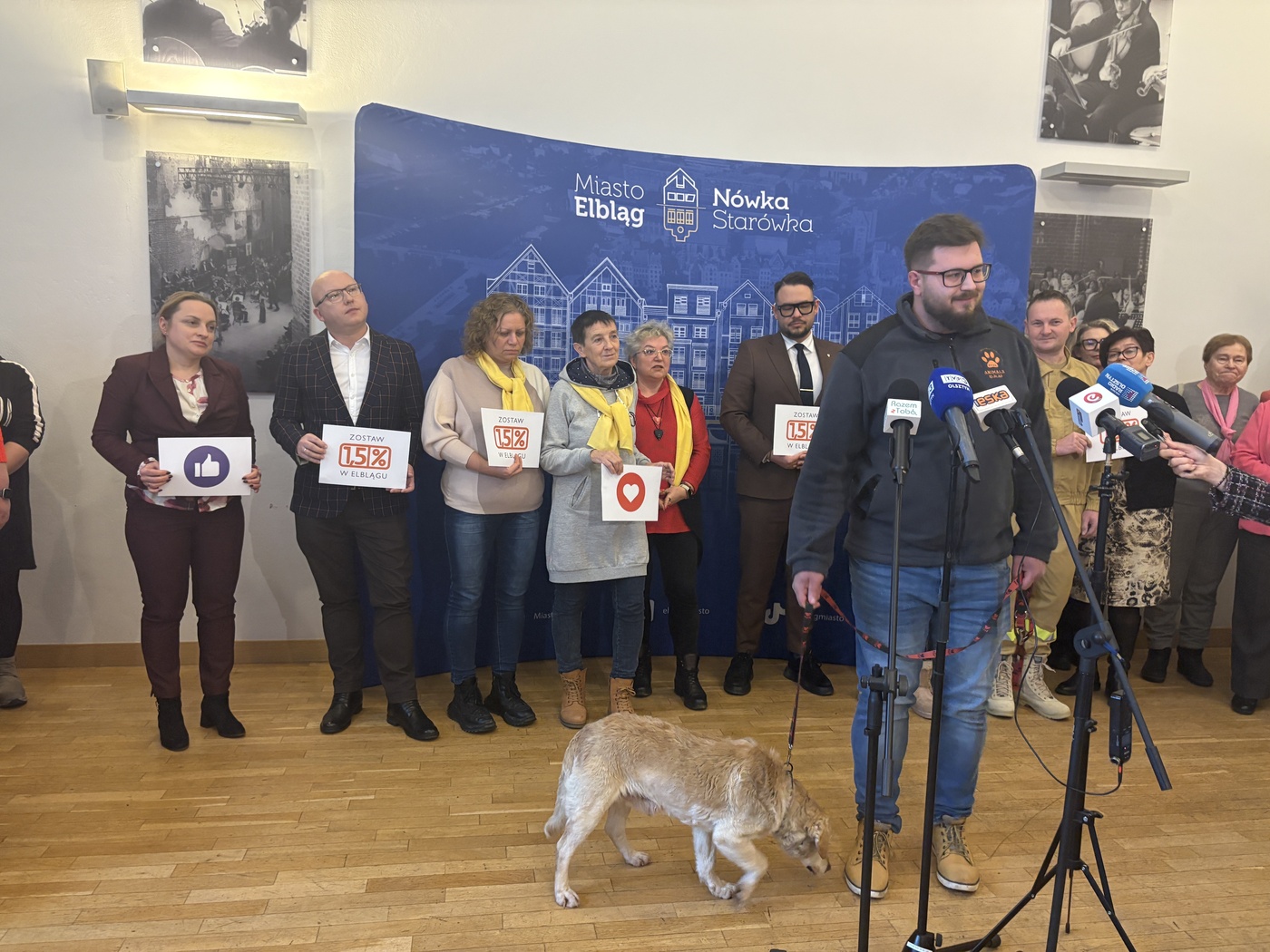 Elbląg, W konferencji prasowej uczestniczyli przedstawiciele organizacji OPP, które działają lokalnie,