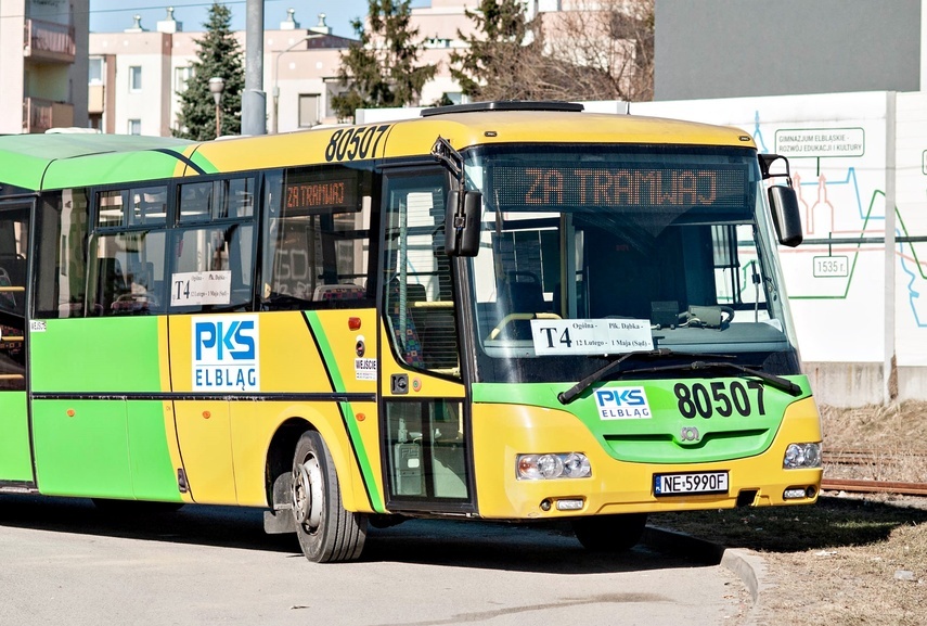 Elbląg, Autobus zamiast tramwaju
