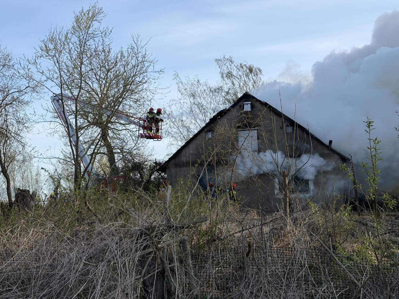 Elbląg, Płonął pustostan