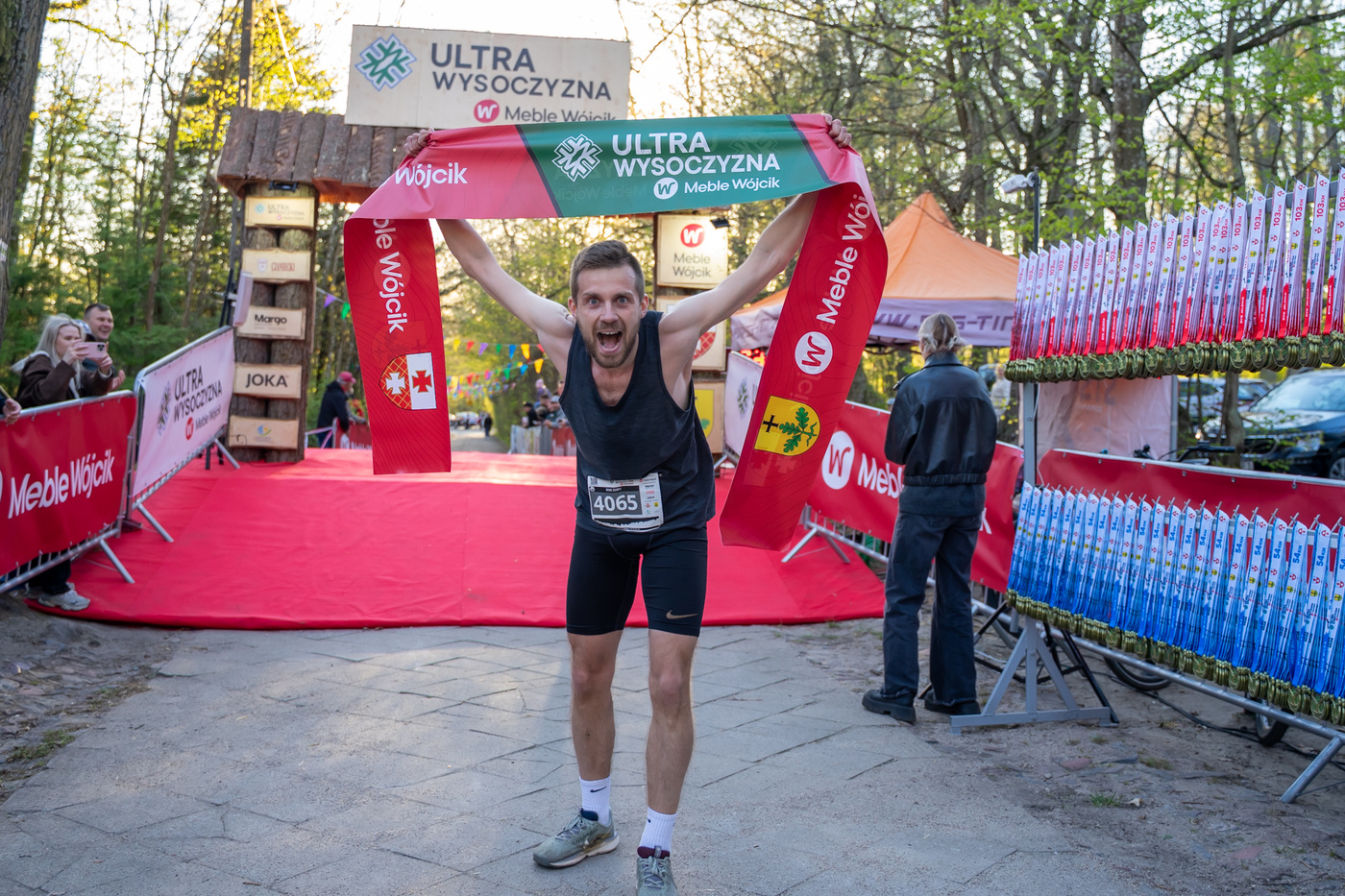 Elbląg, Mateusz Jankowski na mecie Huku Sowy
