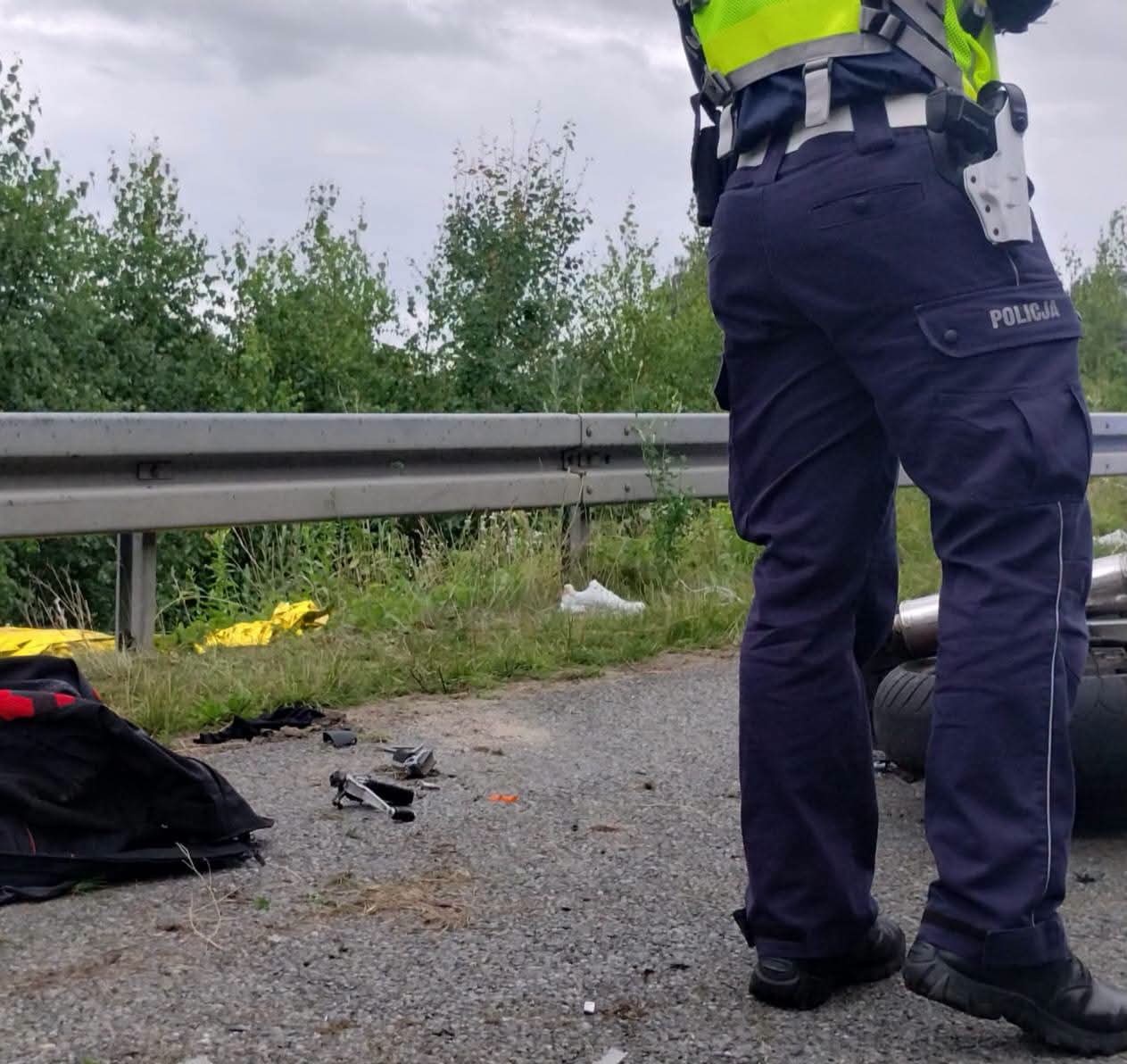 Elbląg, Tragiczny wypadek motocyklisty