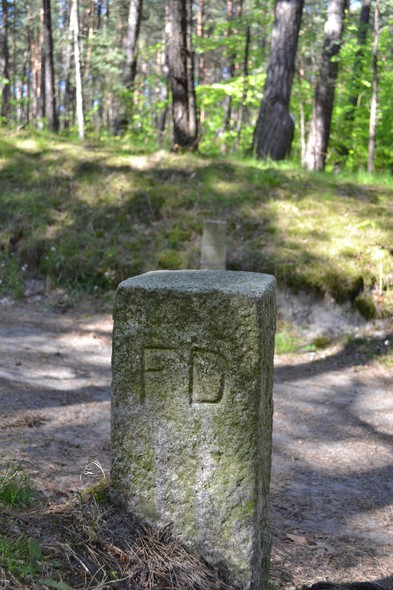 Elbląg, Dawny znak graniczny pomiędzy Wolnym Miastem Gdańsk a III Rzeszą