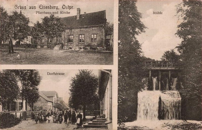 Elbląg, Przedwojenna pocztówka z Żelaznej Góry