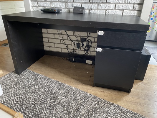 Elbląg biurko MALM IKEA 140x65