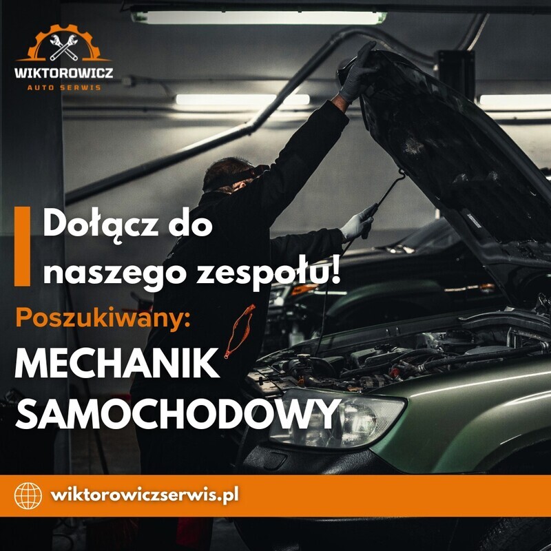 Elbląg Zatrudnimy: MECHANIKA SAMOCHODOWEGO Oferujemy: stabilne zatrudnienie w prężnie