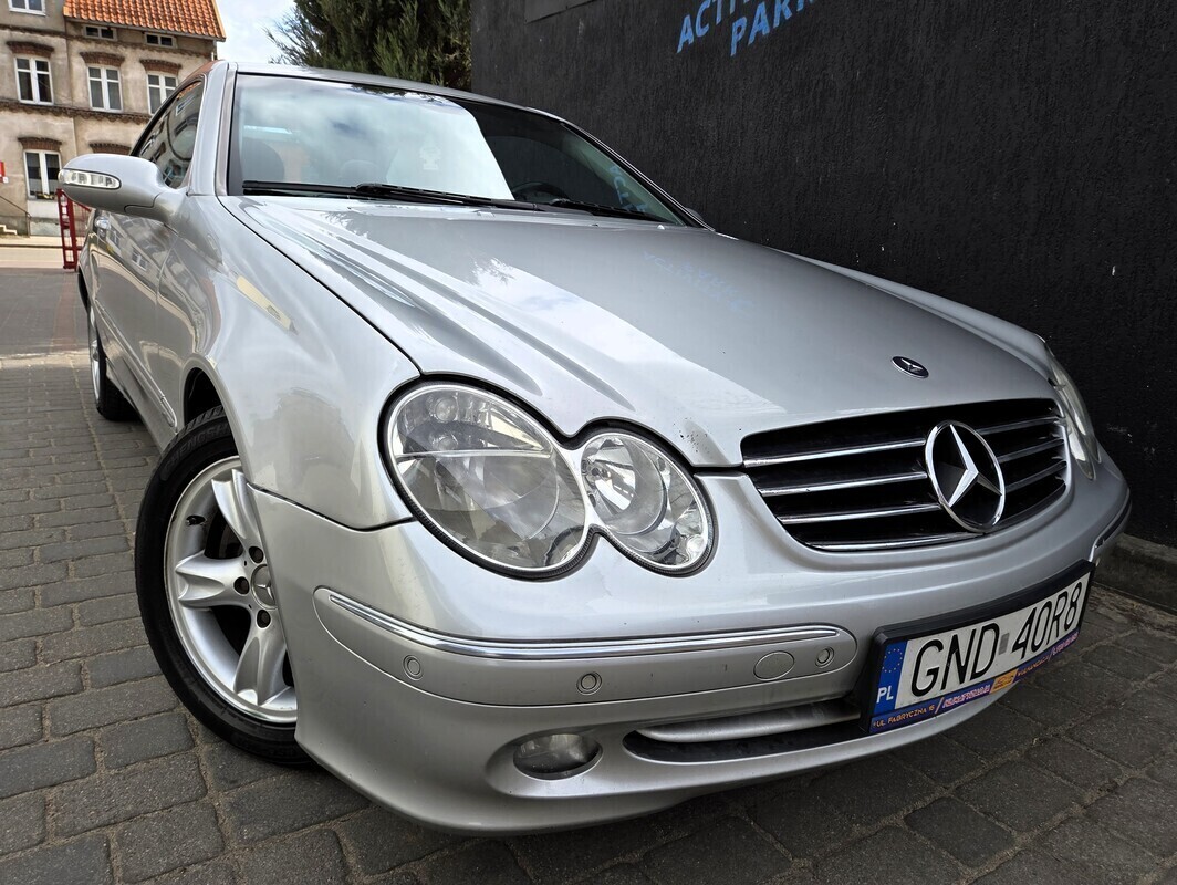 Elbląg Mercedes CLK 1,8Kompresor 164KM 2004Rok Bardzo Dobry Stan Techniczny Automatyczna Skrzynia-Klimatyzacja