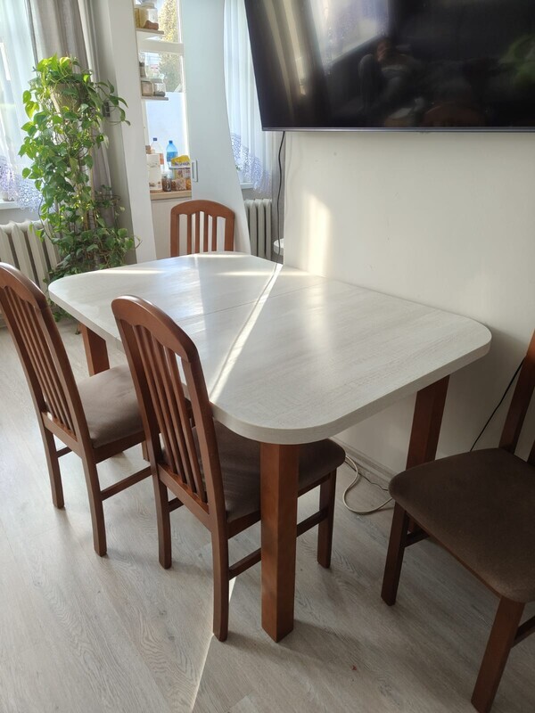 Elbląg Stół + krzesła