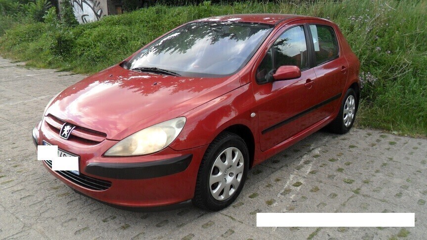 Elbląg Peugeot 307Pojemność 1,4 benzynaModel 2004Klimatyzacja WspomaganieElektryczne szyby