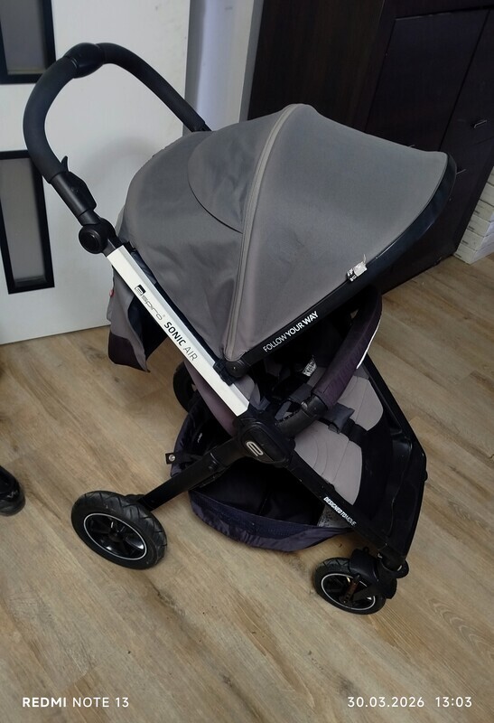 Elbląg Sprzedam wózki spacerowe :
+Espiro Sonic Air kolor ciemno szary - 300zł
+Lionelo Elia Oslo parasolka biało