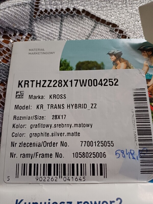 Elbląg Sprzedam rower elektryczny kross koła 28 rok 2022