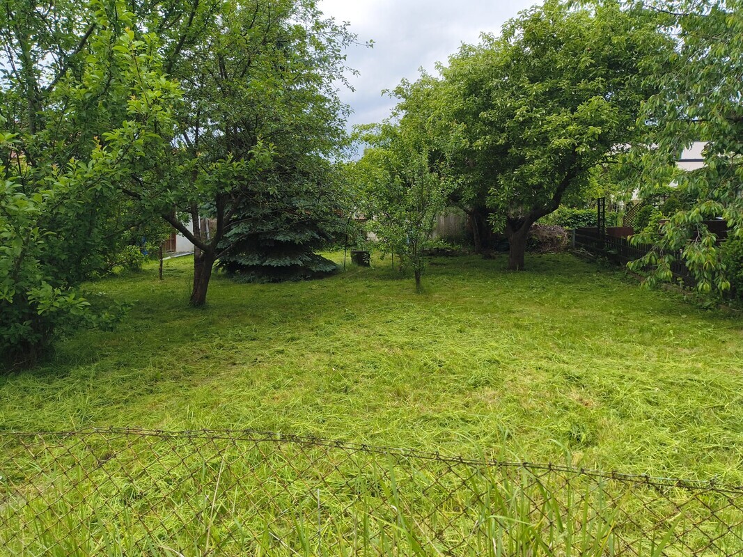 Elbląg Działka ROD Kasprzaka ul. Sadowa woda, prąd, zieleń.