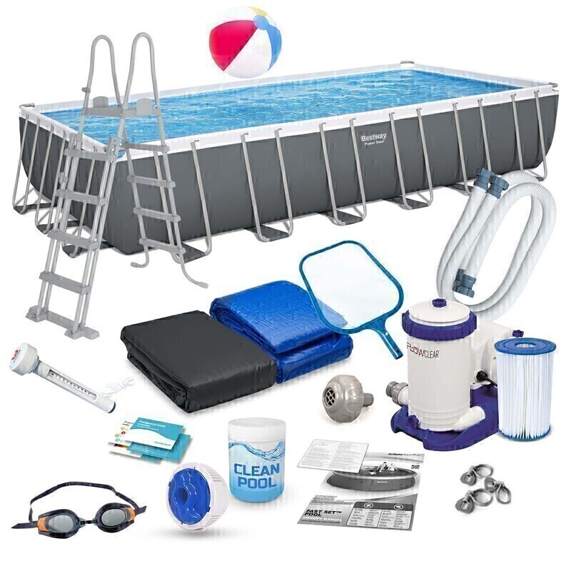 Elbląg Basen ogrodowy stelażowy Bestway 732x366x132 cm