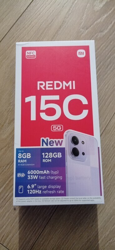 Elbląg SPRZEDAM NOWY TELEFON
XIAOMI REDMI 15C 5G 4G RAM 128 GB ROM. CZARNY.
TELEFON FABRYCZNIE ZAPAKOWANY.
KUPIONY
