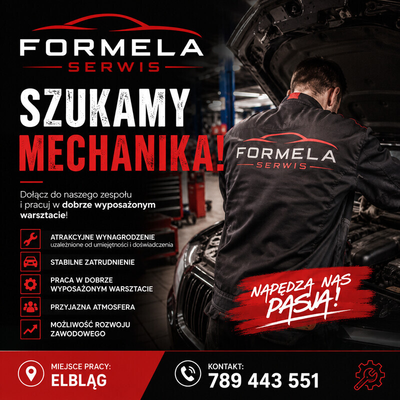 Elbląg Mechanik samochodowy/ Mechaniczka samochodowa
