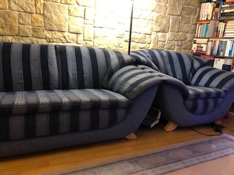 Elbląg Sofa i fotel w stanie bdb. Zmiana ceny z 1000 na 600.Okazja, polecam! Odbior w Elblagu na Starowce.