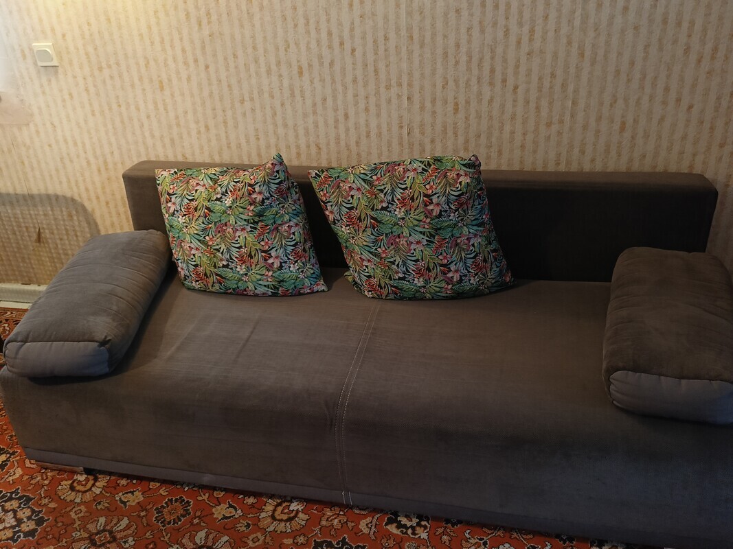 Elbląg Oddam kanapę, transport we własnym zakresie. Używana, trochę podrapana przez kota.