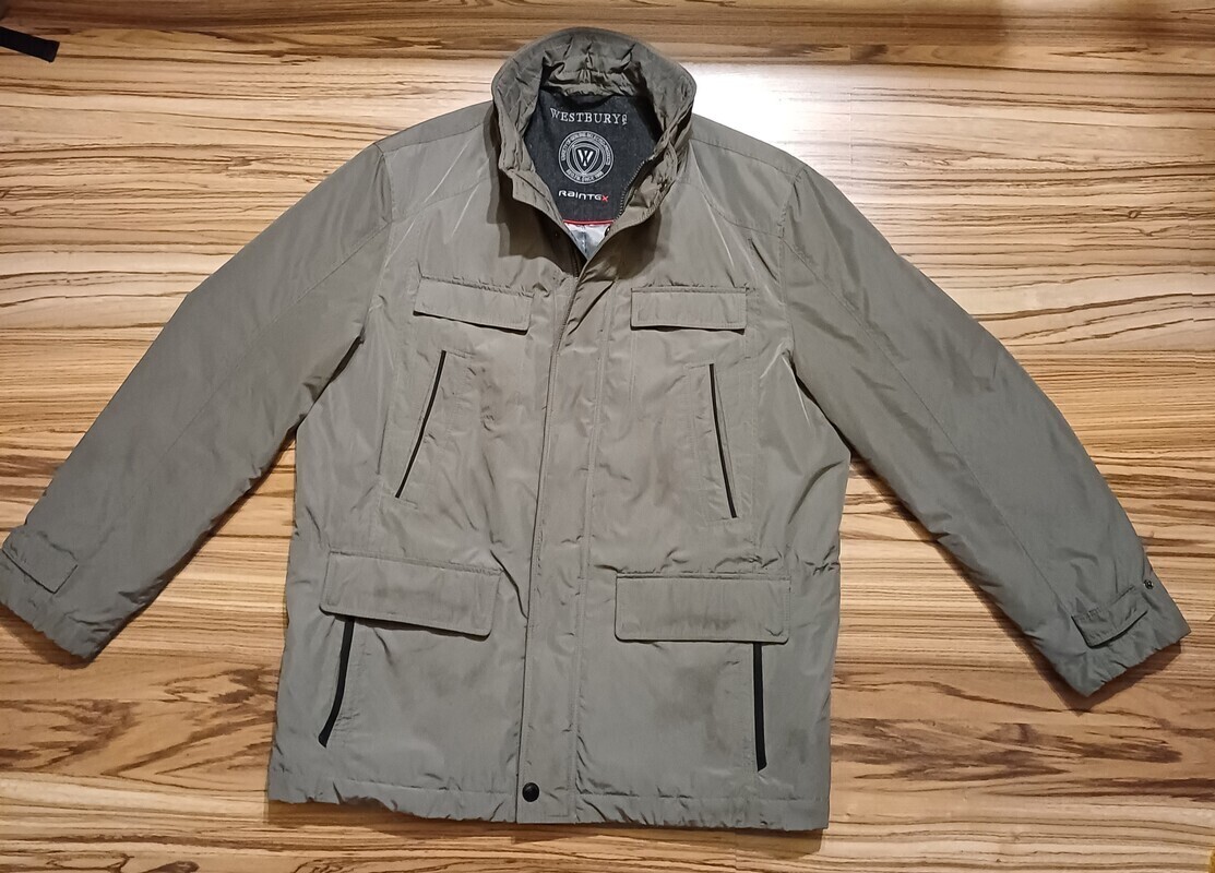 Elbląg Kurtka męska zimowa C& A Westbury, rozmiar L, stan idealny jak nowy, bez kaptura  kolor szary stalowy,