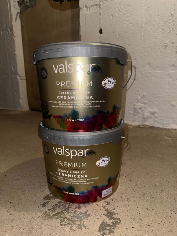 Elbląg Sprzedam farbę ceramiczną Valspar 2x10L
Kolor: milk&honey
Cena za 10L - 180 zł
Proszę o kontakt SMS.