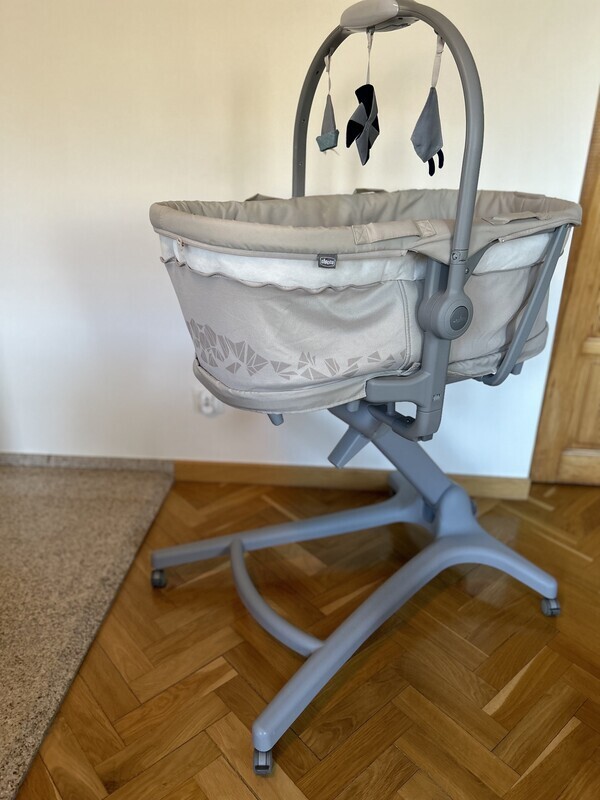 Elbląg Sprzedam wysokiej jakości Chicco Baby Hug Pro 5w1 – wielofunkcyjne łóżeczko dziecięce - Earl Grey w