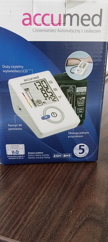Elbląg Ciśnieniomierz 
Accumed
Kupiony za 130PLN nie używany
Mankiet 24-40
Proszę o sms lub Whatsapp 
100 PLN do
