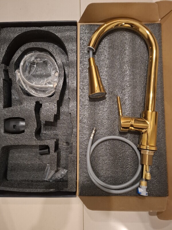 Elbląg Nowa bateria kuchenna, złota