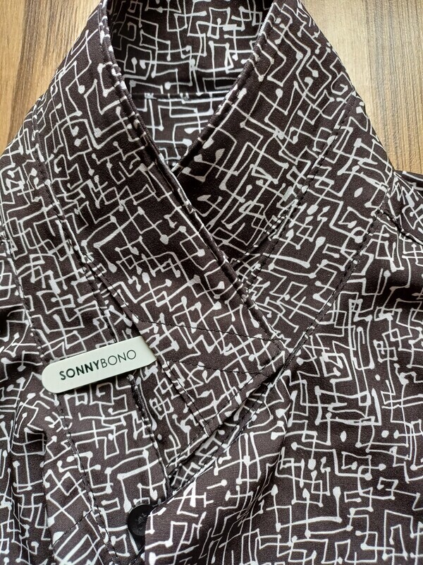 Elbląg NOWA bez metki koszula wizytowa elegancka SONNY BONO rozmiar L męska lub unisex świetny nowoczesny print  (na
