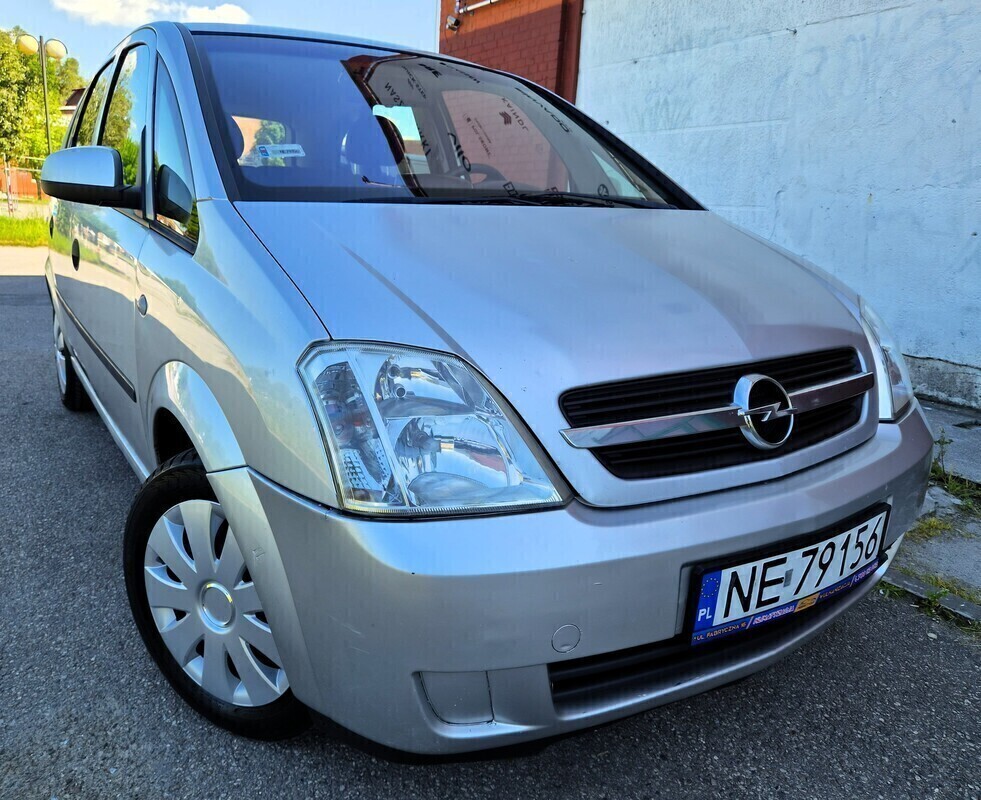 Elbląg Opel Meriva 1,6Benzynka 90KM 2005Rok Bardzo Dobry Stan Ekonomiczny -Klimatyzacja Wspomaganie