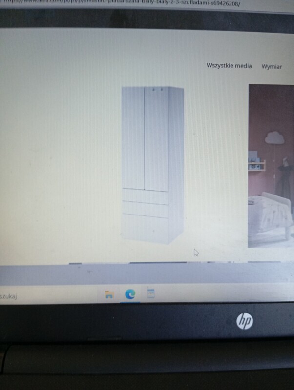 Elbląg Sprzedam szafę Ikea SM&Aring; STAD / PLATSASzafa, biały niebieski/z 3 szufladami, 60x42x181 cm