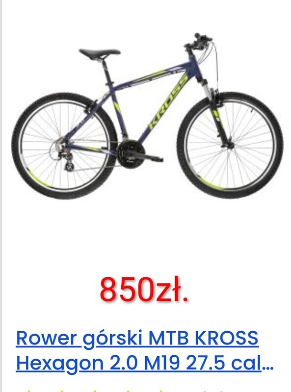 Elbląg Rower Kross 27,5' * trzeci sezon, mało używany ! Stoi od roku bo mieszkam za granicą, będąc przelotem