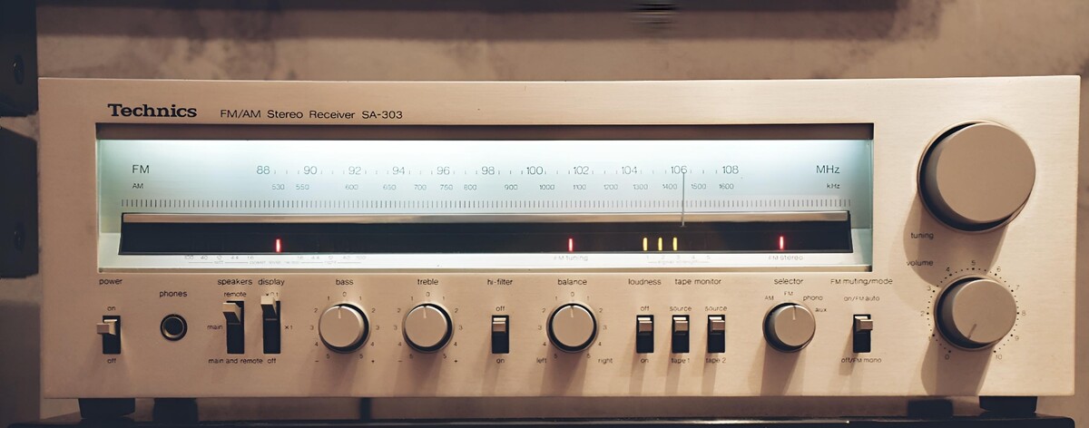 Elbląg 🎵 Sprzedam wzmacniacz/amplituner stereo Technics SA 303 🎛️Solidna konstrukcja z lat