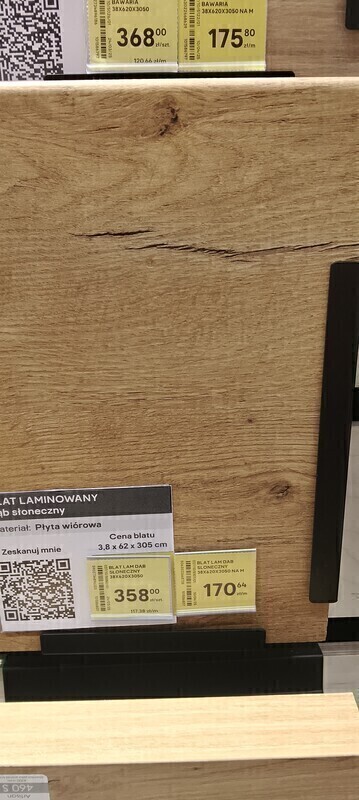 Elbląg Kupię blat kuchenny z Castoramy, Dąb Słoneczny, może komuś zostało, 170/50 cm