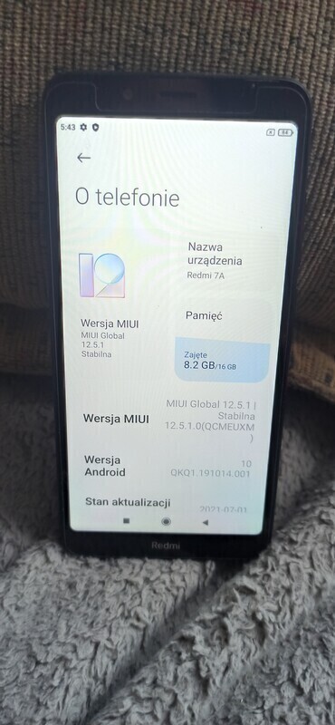 Elbląg Sprzedam smartfony
1-Redmi 7A.. Procek 8 rdzeni.. Ram 2Gb/16gb.. Nowe szkło ochronne na ekranie..
