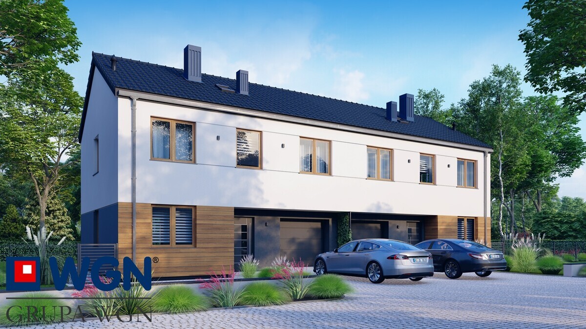 Elbląg NOWOCZESNY DOM W ZABUDOWIE DWULOKALOWEJ 116,37m² STAN DEWELOPERSKI