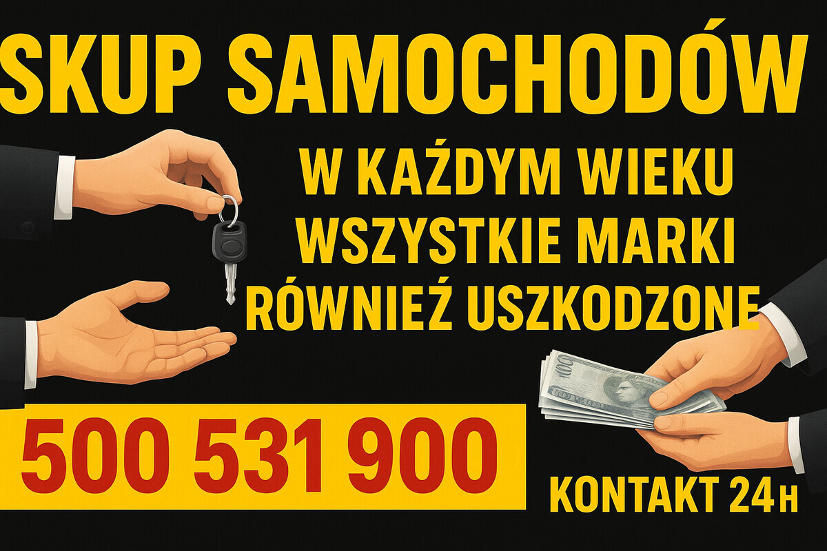 Elbląg Skup Aut Elbląg i Okolice – Gotówka od Ręki!
Szybko, legalnie i bez stresu! Skupujemy samochody w każdym stanie