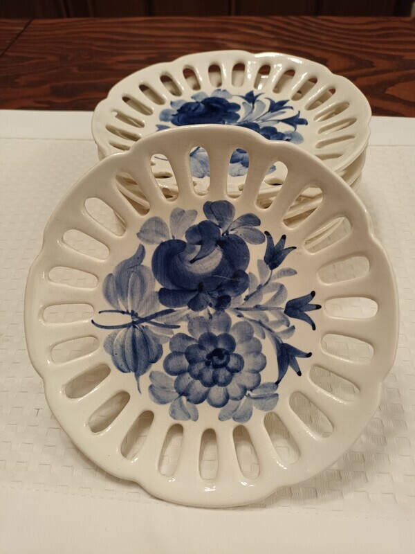 Elbląg Talerzyki dekoracyjno-użytkowe Włocławek 6 sztuk.