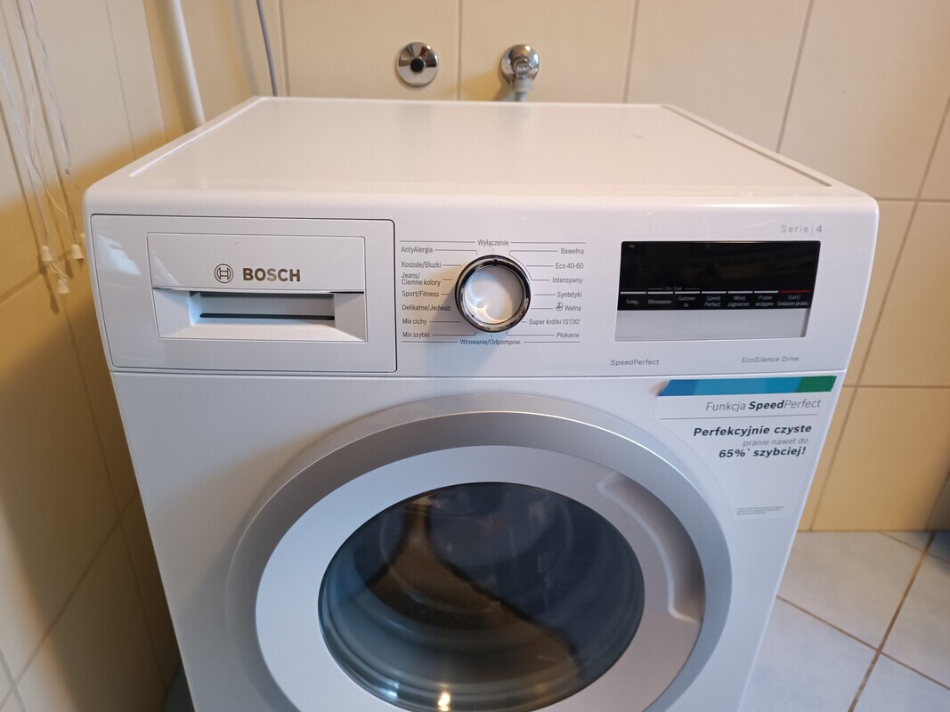 Elbląg Pralka Bosch WAN2829EPL stan bardzo dobry kupiona 06.07.2022 rok mało używana na  gwarancji do czerwca 2027