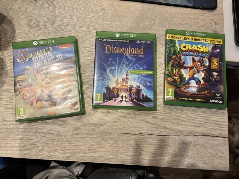 Elbląg Sprzedam gry na XBOX ONE 
Psi Patrol-80zł
Disneyland-65zł
Crash Bandicoot N sane trilogy-60zł