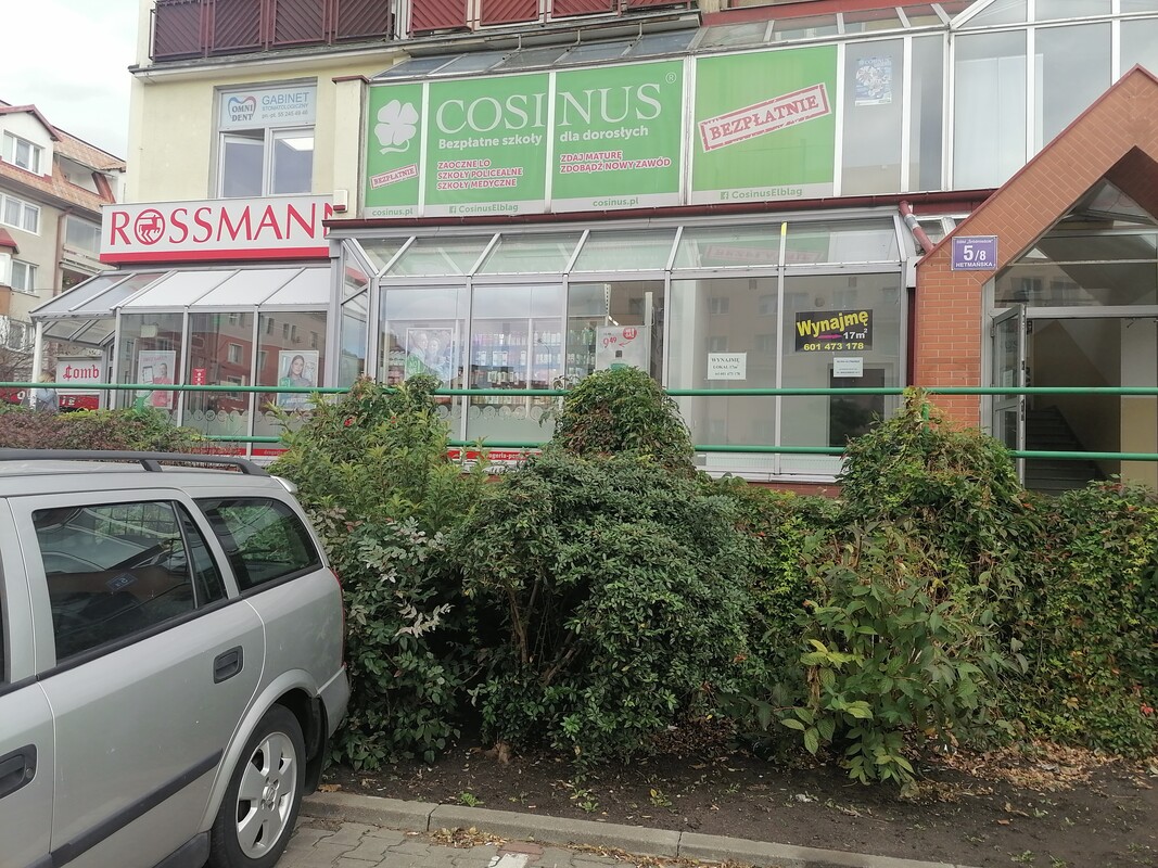 Elbląg Wynajmę lokal użytkowy o pow.17 m2 - wolny od zaraz!Dobra lokalizacja - centrum Elbląga, pasaż handlowy ul.